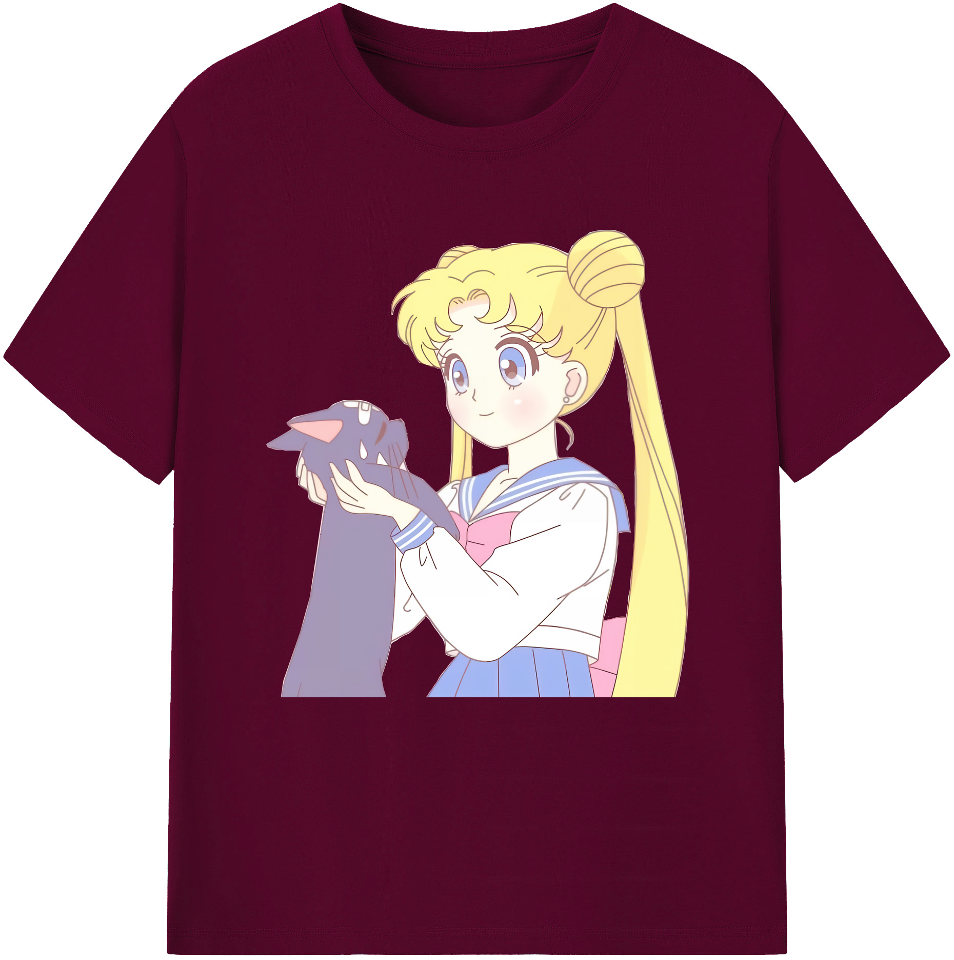 （画像用） 美少女戦士セーラームーン 愛野 美奈子 あいの みなこ Sailor Moon Aino Minako レディースカジュアルプリントTシャツ（綿100％）